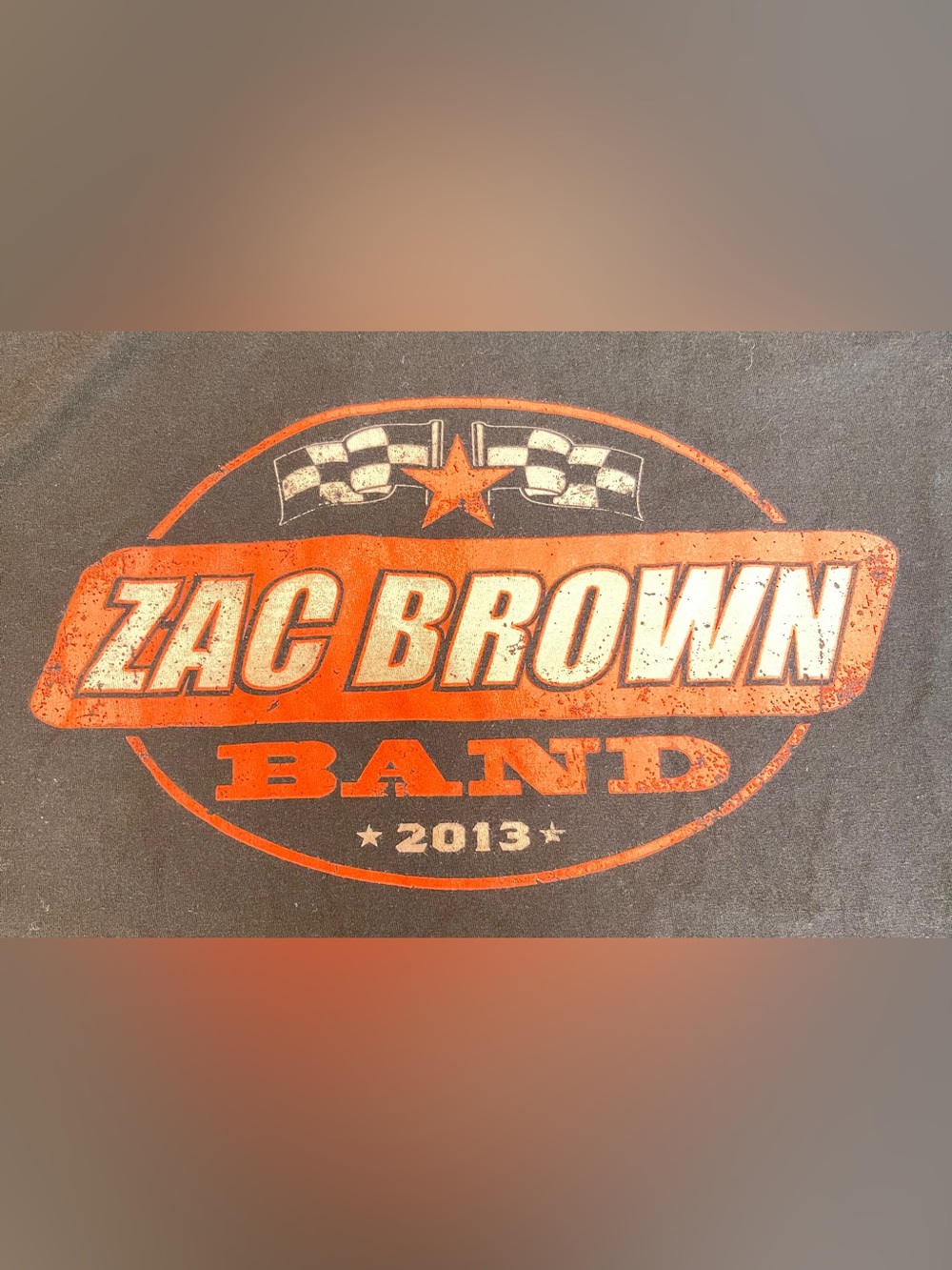 Zac Brown Band 2013 Concert Tour Double Sided Black T-Shirt Mens Large Pullover